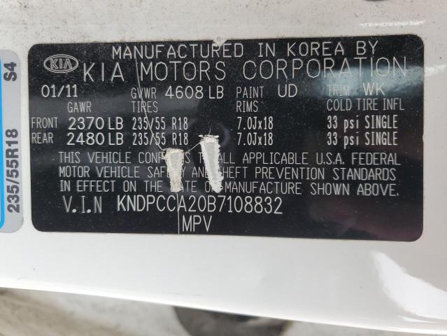 Photo 14 from auction – 2011 KIA SPORTAGE E with VIN KNDPCCA20B7108832