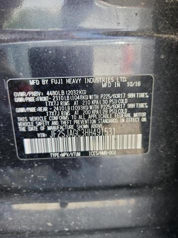 Photo 14 from auction – 2017 SUBARU FORESTER 2.5I PREMIUM with VIN JF2SJAGC3HH491531