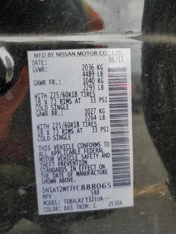 Photo 14 from auction – 2015 NISS ROGUE with VIN 5N1AT2MT7FC888065