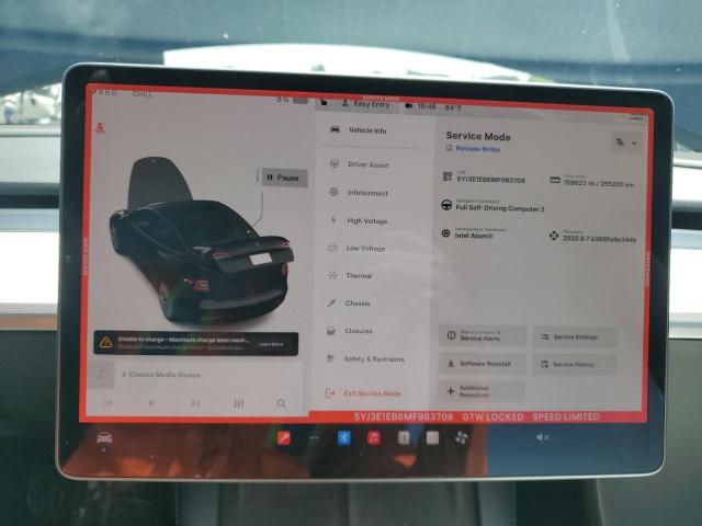 Photo 9 from auction – 2021 TESLA MODEL 3 with VIN 5YJ3E1EB6MF983708