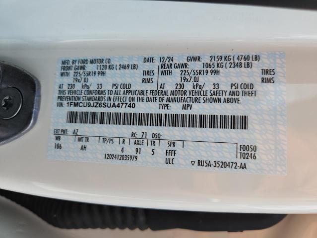 Photo 14 from auction – 2025 FORD ESCAPE PLA with VIN 1FMCU9JZ6SUA47740