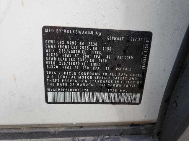 Zdjęcie 14 z aukcji – 2021 VOLKSWAGEN ID.4 FIRST z VIN WVGDMPE21MP020324