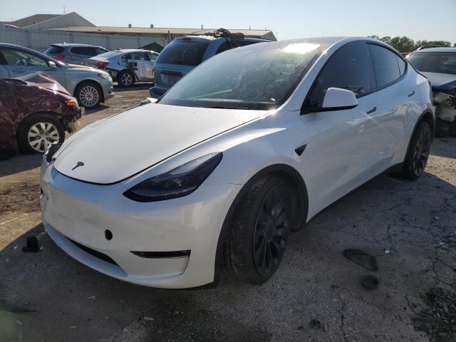 TESLA MODEL Y 2021 with VIN 5YJYGDEF5MF243054 - Photo from auction