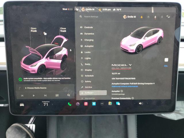 Photo 9 from auction – 2024 TESLA MODEL Y with VIN 7SAYGDEF7RA307845