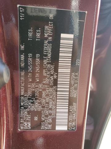 Photo 14 from auction – 2018 TOYOTA HIGHLANDER with VIN 5TDDZRFH5JS499126