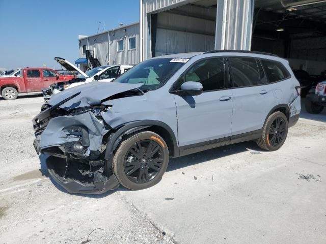 HONDA PILOT BLAC 2022 with VIN 5FNYF6H71NB056592 - Photo from auction