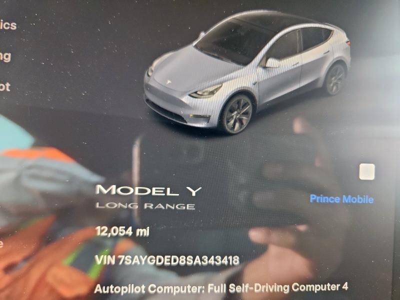Photo 9 from auction – 2025 TESLA MODEL Y with VIN 7SAYGDED8SA343418