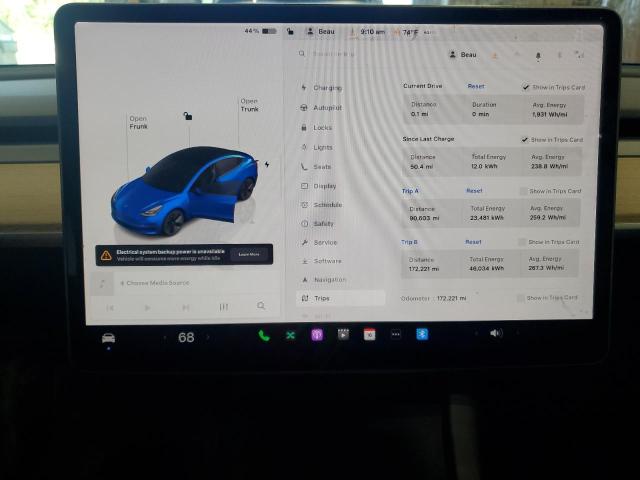 Photo 9 from auction – 2022 TESLA MODEL 3 with VIN 5YJ3E1EB0NF192186