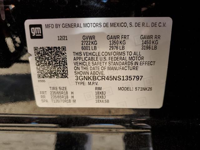 Photo 14 from auction – 2022 CHEVROLET BLAZER 2LT with VIN 3GNKBCR45NS135797