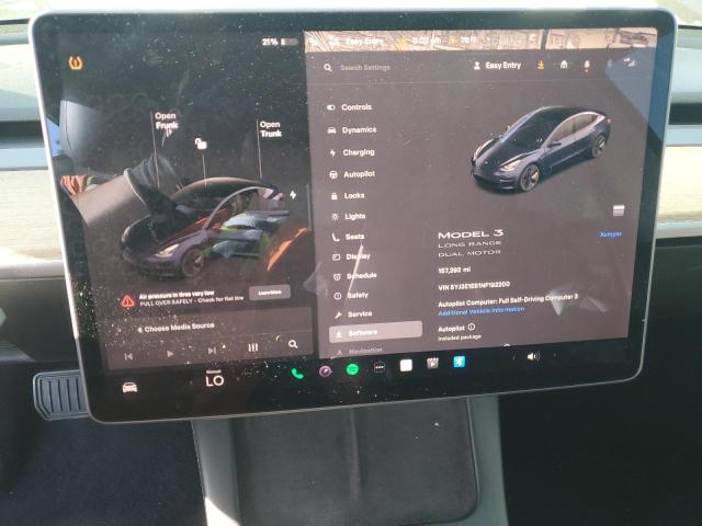 Photo 9 from auction – 2022 TESLA MODEL 3 with VIN 5YJ3E1EB1NF192200