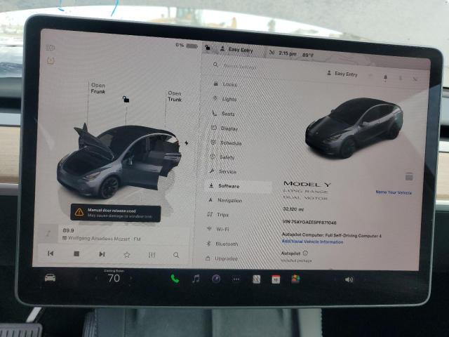 Photo 9 from auction – 2023 TESLA MODEL Y with VIN 7SAYGAEE5PF871046