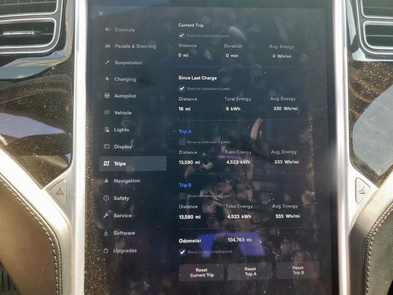Photo 9 from auction – 2017 TESLA MODEL S with VIN 5YJSA1E20HF185430