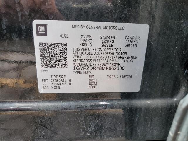 Photo 14 from auction – 2021 CADILLAC XT4 PREMIU with VIN 1GYFZDR48MF062000
