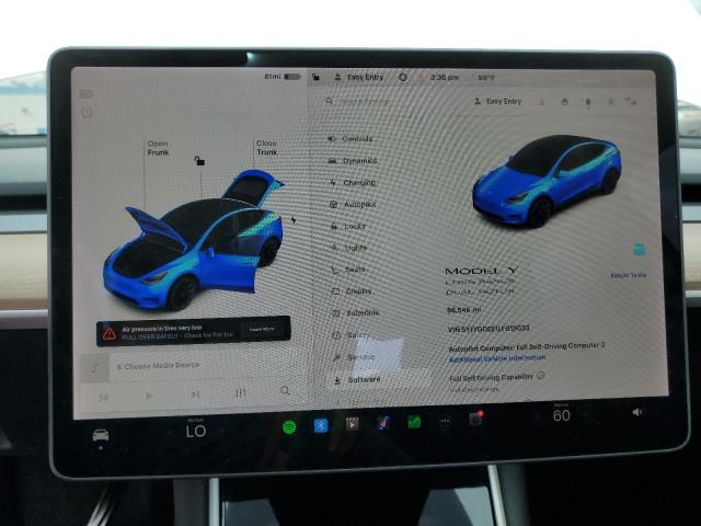 Photo 9 from auction – 2020 TESLA MODEL Y with VIN 5YJYGDEE1LF013033