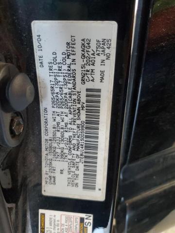 Photo 14 from auction – 2005 TOYOTA 4RUNNER SR with VIN JTEBU14R150059900