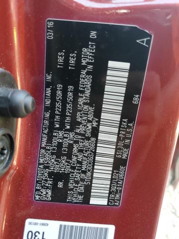 Photo 14 from auction – 2016 TOYOTA SIENNA SE with VIN 5TDXK3DC0GS726608