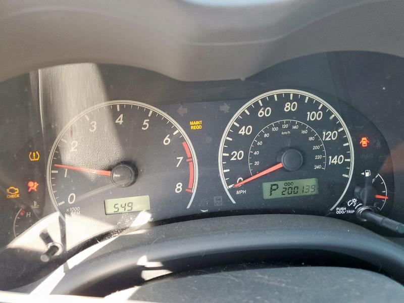 Photo 9 from auction – 2009 TOYOTA COROLLA BA with VIN JTDBL40E19J029551