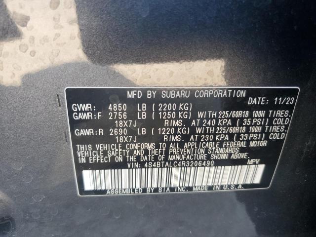 Photo 14 from auction – 2024 SUBARU OUTBACK ON with VIN 4S4BTALC4R3206490