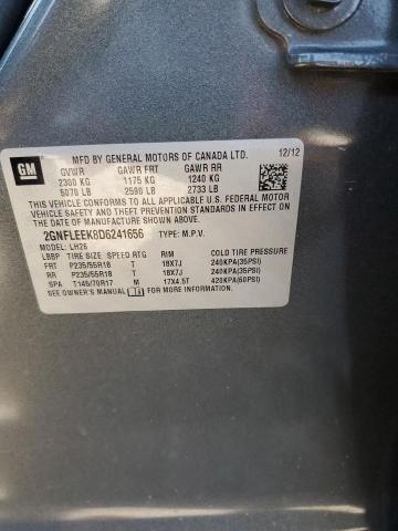 Photo 14 from auction – 2013 CHEVROLET EQUINOX LT with VIN 2GNFLEEK8D6241656