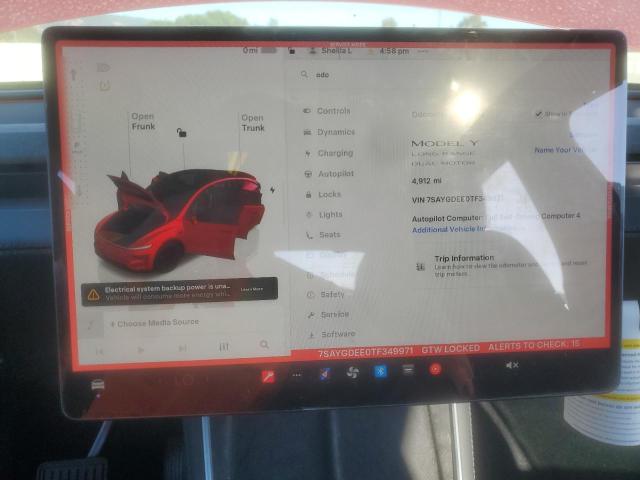 Photo 9 from auction – 2026 TESLA MODEL Y with VIN 7SAYGDEE0TF349971
