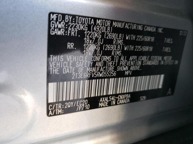 Photo 14 from auction – 2024 TOYOTA RAV4 XSE with VIN 2T3E6RFV5RW055256