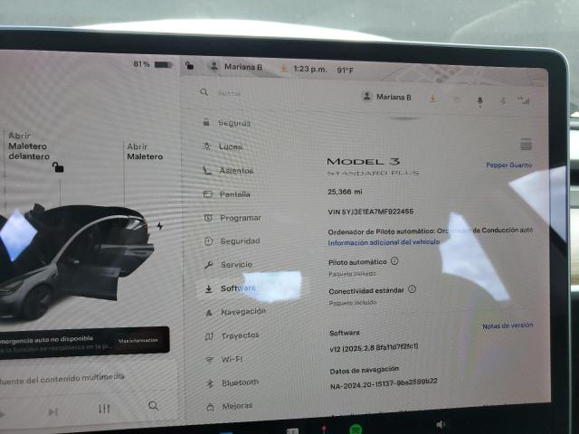 Photo 9 from auction – 2021 TESLA MODEL 3 with VIN 5YJ3E1EA7MF922455