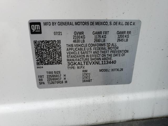 Photo 14 from auction – 2022 GMC TERRAIN SL with VIN 3GKALTEVXNL113440
