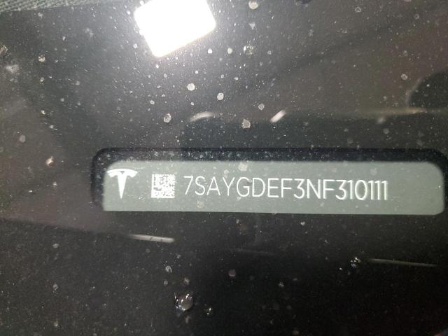 Photo 14 from auction – 2022 TESLA MODEL Y with VIN 7SAYGDEF3NF310111