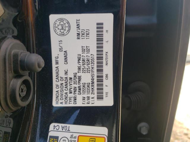 Photo 14 from auction – 2015 HONDA CR-V EX with VIN 2HKRM4H51FH120517