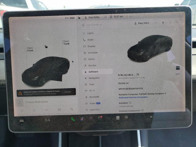 Photo 9 from auction – 2019 TESLA MODEL 3 with VIN 5YJ3E1EA3KF297372
