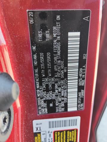 Photo 14 from auction – 2020 TOYOTA HIGHLANDER with VIN 5TDFZRBH9LS031224