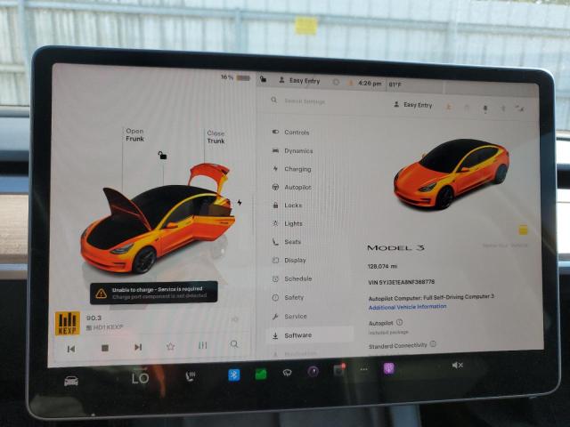 Photo 9 from auction – 2022 TESLA MODEL 3 with VIN 5YJ3E1EA8NF368778