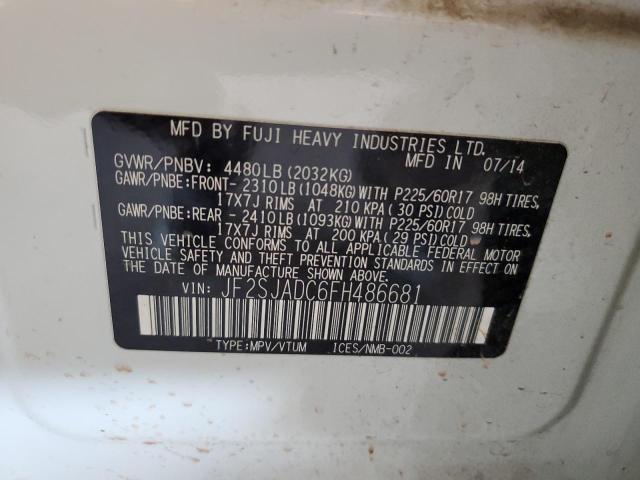 Photo 14 from auction – 2015 SUBARU FORESTER 2 with VIN JF2SJADC6FH486681