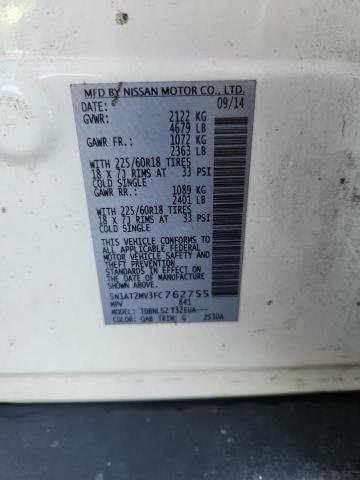 Photo 14 from auction – 2015 NISSAN ROGUE S with VIN 5N1AT2MV3FC762755