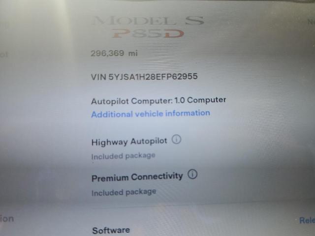 Photo 9 from auction – 2014 TESLA MODEL S with VIN 5YJSA1H28EFP62955