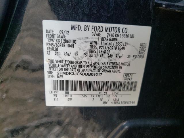 Photo 14 from auction – 2013 FORD EDGE SEL with VIN 2FMDK3JC5DBB09317