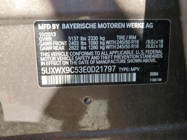 Photo 14 from auction – 2014 BMW X3 XDRIVE2 with VIN 5UXWX9C53E0D21797