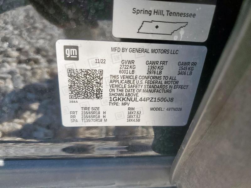 Photo 14 from auction – 2023 GMC ACADIA SLT with VIN 1GKKNUL44PZ150008