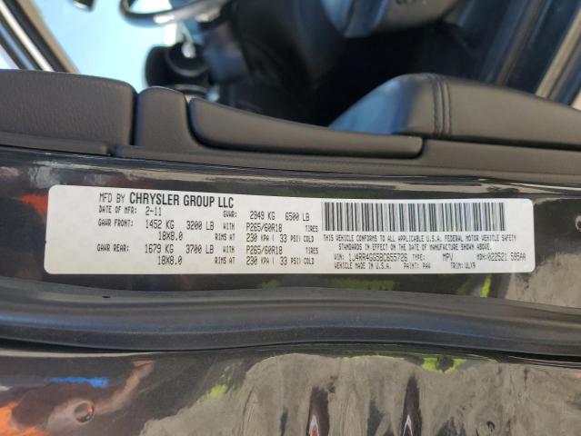 Photo 14 from auction – 2011 JEEP GRAND CHER with VIN 1J4RR4GG5BC655726