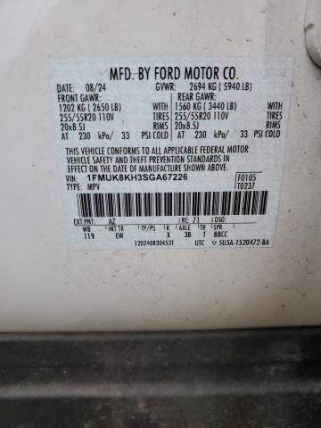 Photo 14 from auction – 2025 FORD EXPLORER S with VIN 1FMUK8KH3SGA67226
