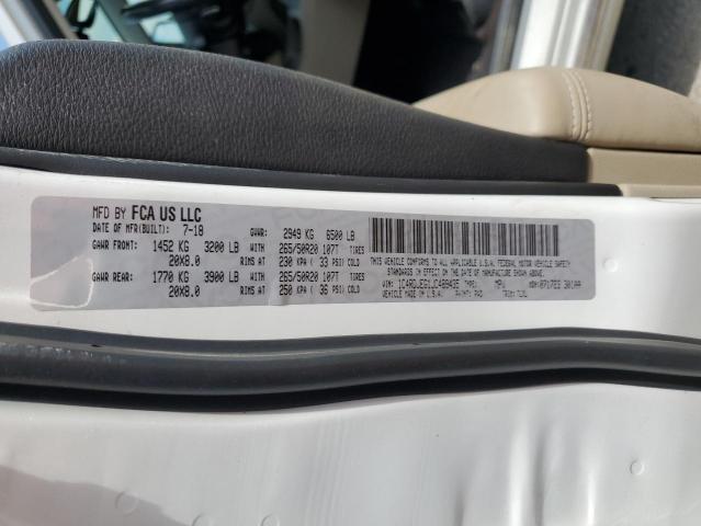Фото 14 с аукциона – 2018 DODGE DURANGO CI с VIN 1C4RDJEG1JC489435