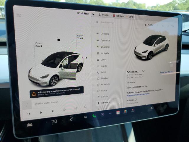 Photo 9 from auction – 2021 TESLA MODEL Y with VIN 5YJYGDEE5MF202754