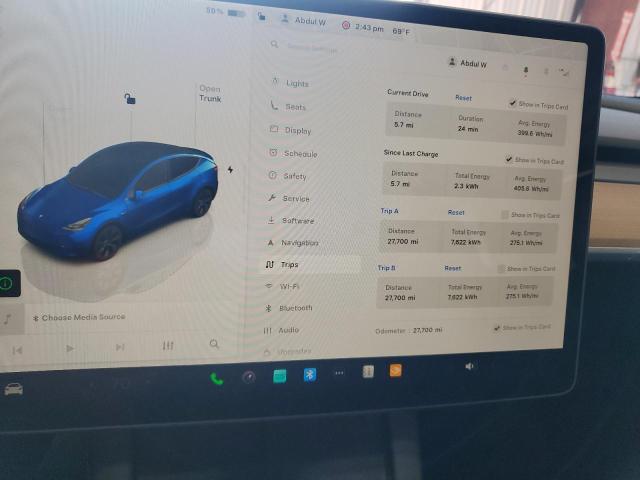 Photo 9 from auction – 2024 TESLA MODEL Y with VIN 7SAYGDEE4RA331611