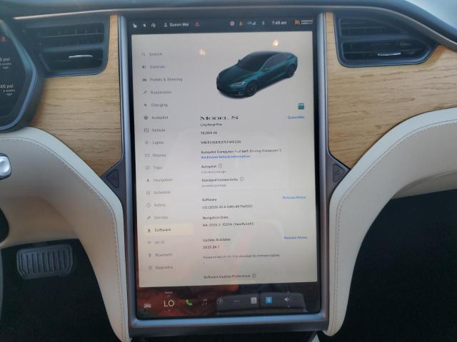Photo 9 from auction – 2020 TESLA MODEL S with VIN 5YJSA1E27LF415330