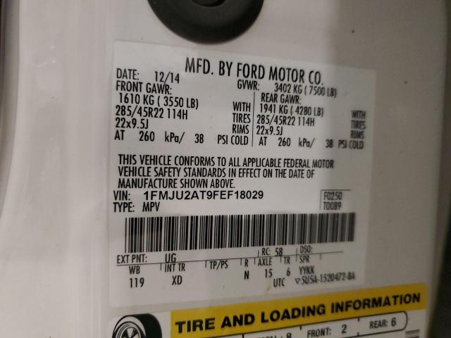 Photo 14 from auction – 2015 FORD EXPEDITION with VIN 1FMJU2AT9FEF18029