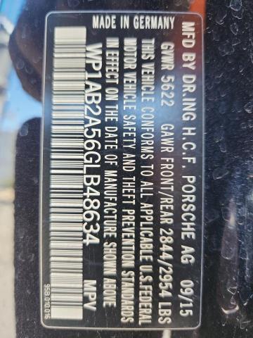 Photo 14 from auction – 2016 PORSCHE MACAN S with VIN WP1AB2A56GLB48634