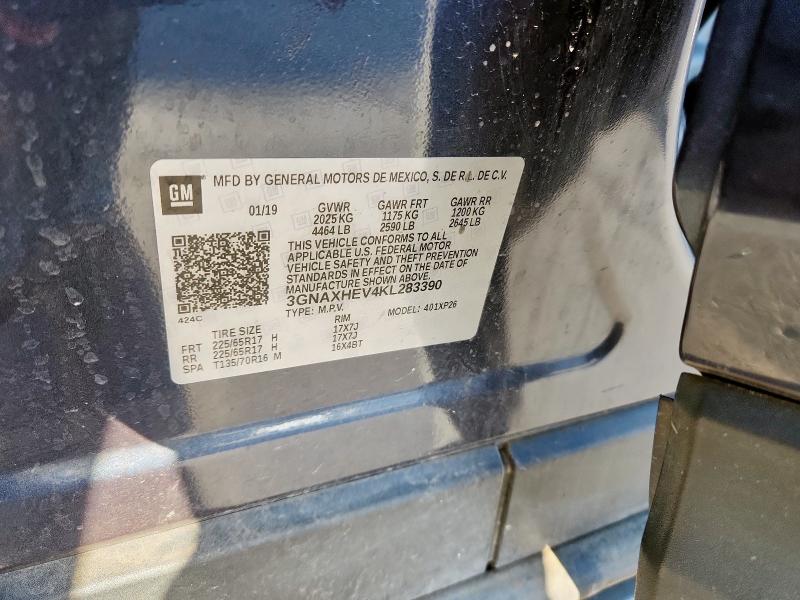 Photo 14 from auction – 2019 CHEVROLET EQUINOX LS with VIN 3GNAXHEV4KL283390