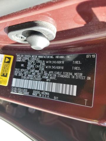 Photo 14 from auction – 2019 TOYOTA HIGHLANDER with VIN 5TDKZRFHXKS346007
