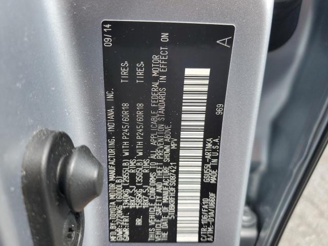Photo 14 from auction – 2015 TOYOTA HIGHLANDER LE with VIN 5TDBKRFH3FS087421