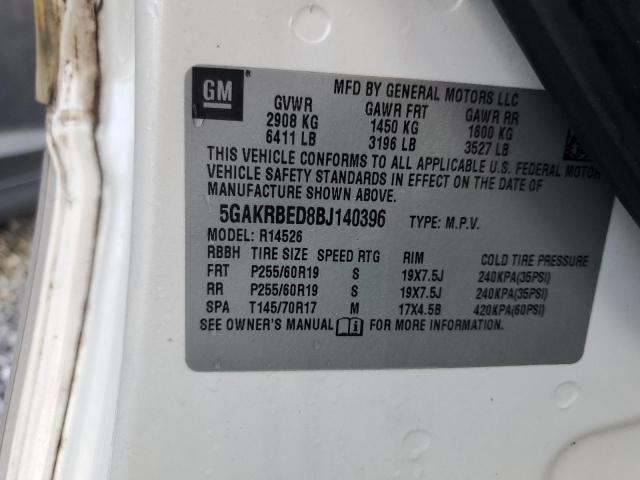 Photo 14 from auction – 2011 BUICK ENCLAVE CX with VIN 5GAKRBED8BJ140396